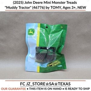 (2025) John Deere Mini Monster Treads "Muddy Tractor" (46776) TOMY, Ages 3+, NEW